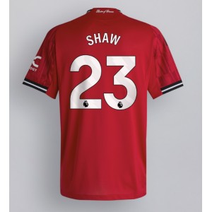 Fotbalové Dres Manchester United Luke Shaw #23 Domácí Oblečení 2025-26 Krátký Rukáv